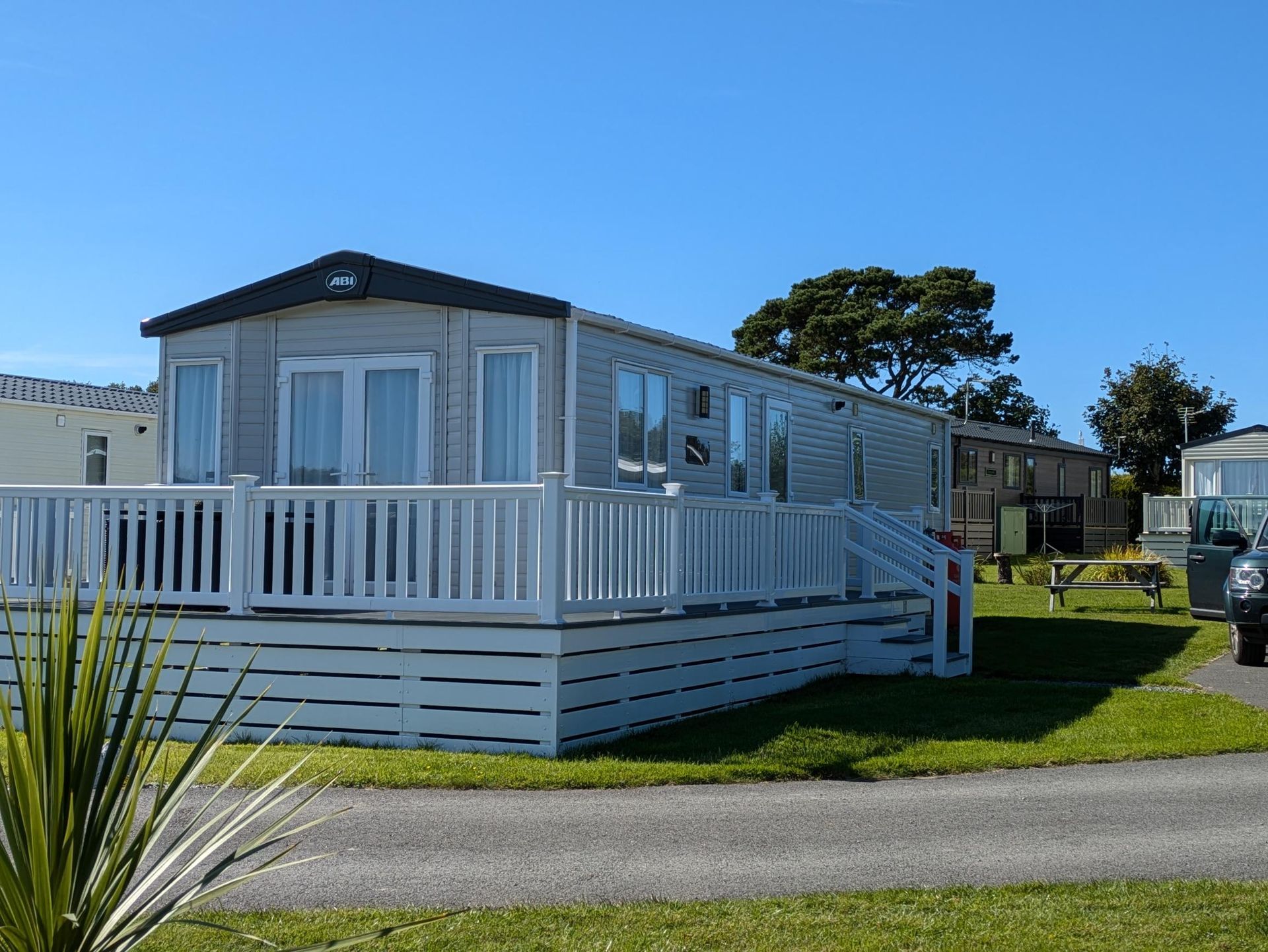 Luxury holiday caravans at Little Trevothan Camping and Caravan Park