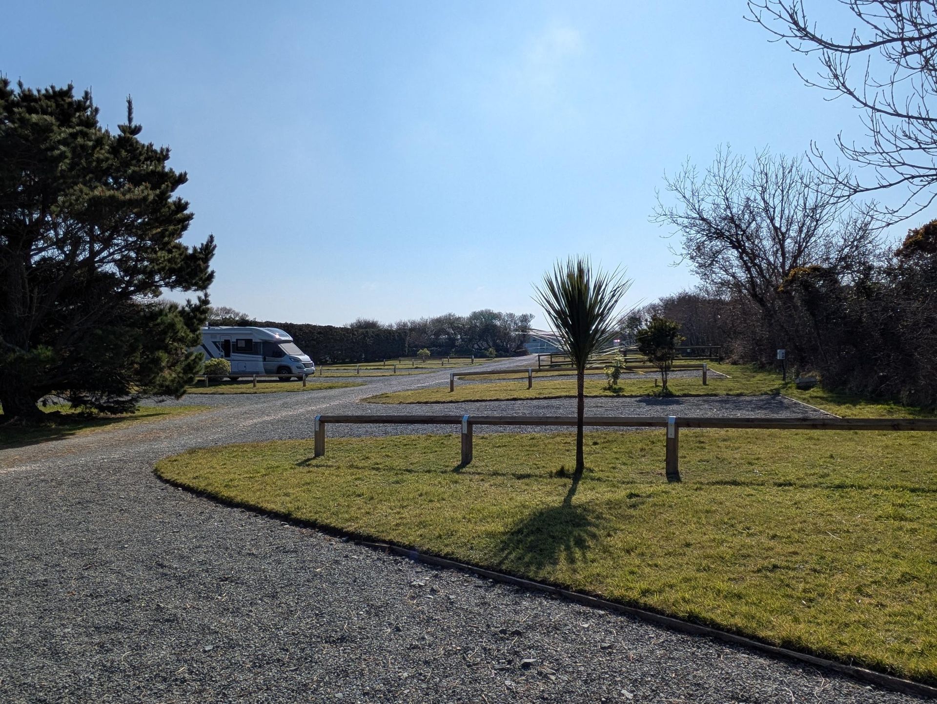 Spacious touring pitches at Little Trevothan Camping and Caravan Park