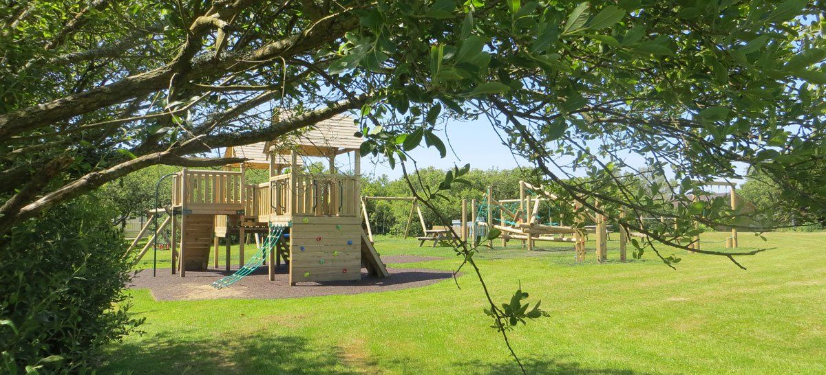 Fabulous play area and adventure playground at Little Trevothan Camping and Caravan Park