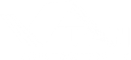 White logo on white background.
