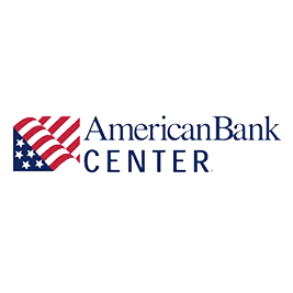 The american bank center logo is shown on a white background.