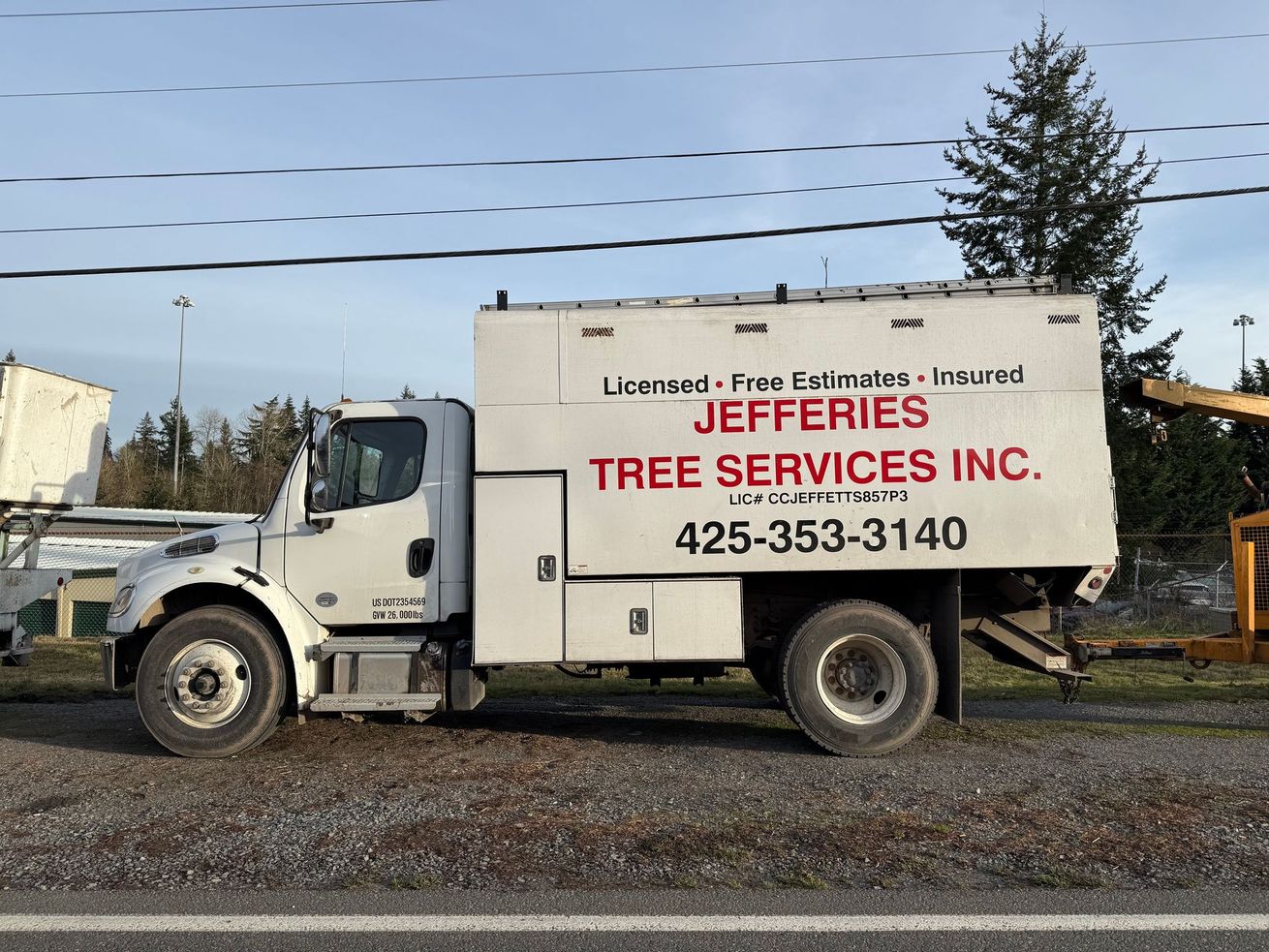 Jefferies Tree Services inc. company truck