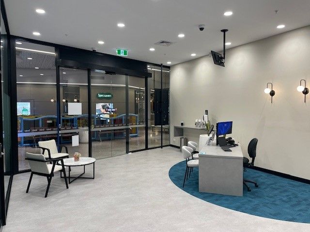 Modern Bank Lobby With Automatic Glass Doors — ATH Projects in Kirrawee, NSW
