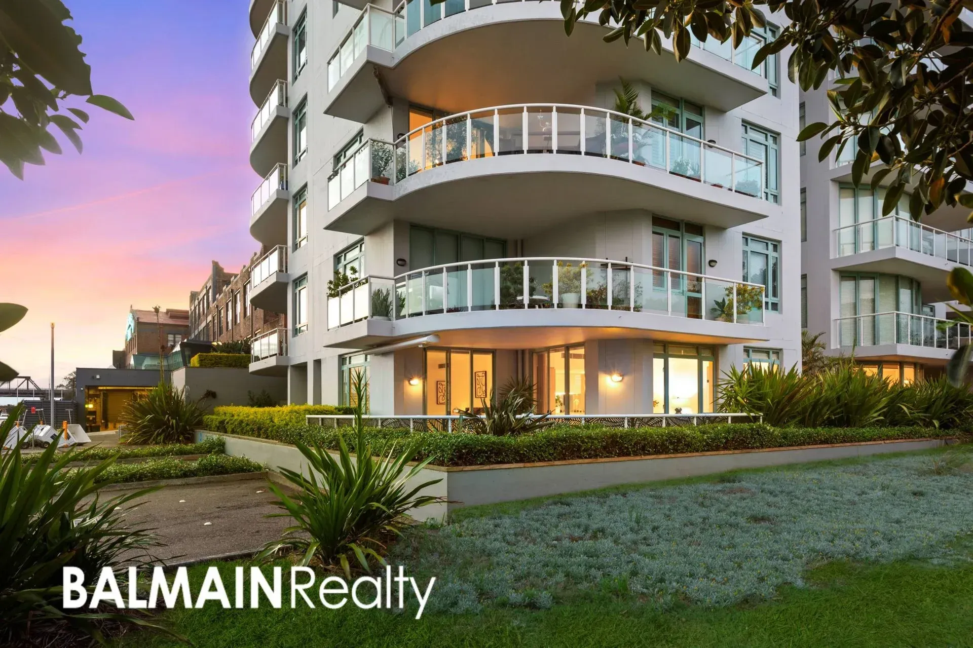 Modern Apartment Building With Curved Balconies — ATH Projects in Drummoyne, NSW
