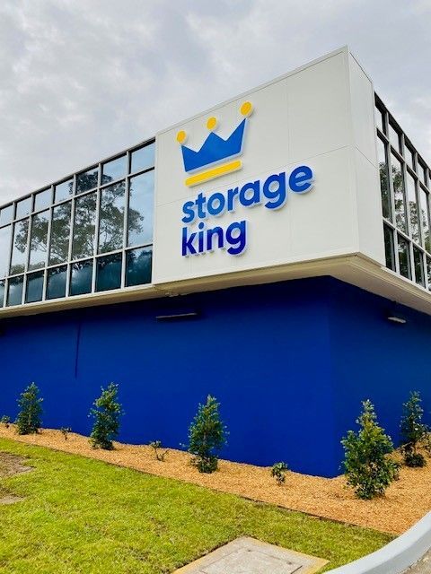 Storage King Building With Blue and White Exterior — ATH Projects in Kirrawee, NSW