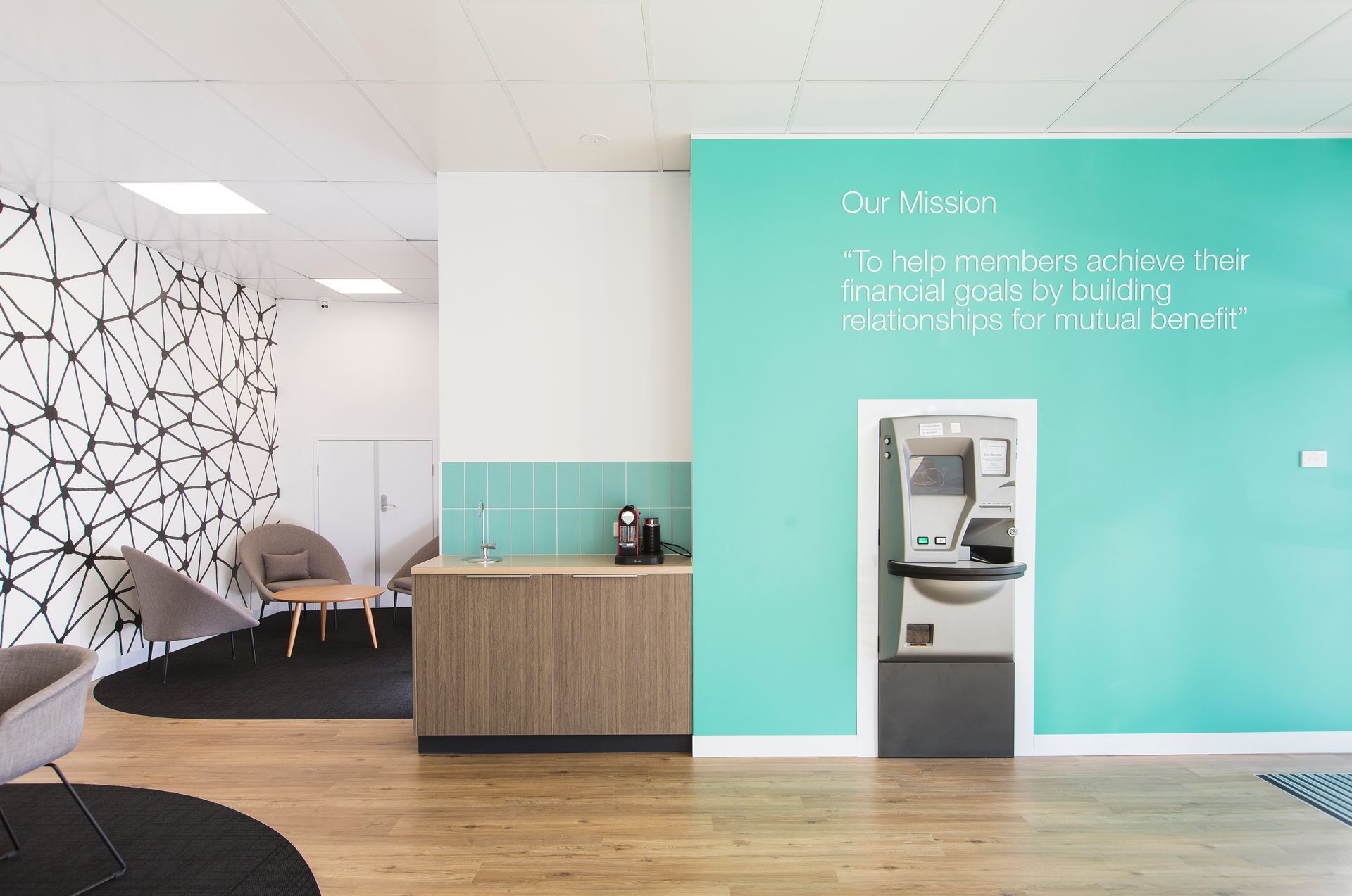Modern Office Interior With Coffee Station and Lounge Area — ATH Projects in Kirrawee, NSW