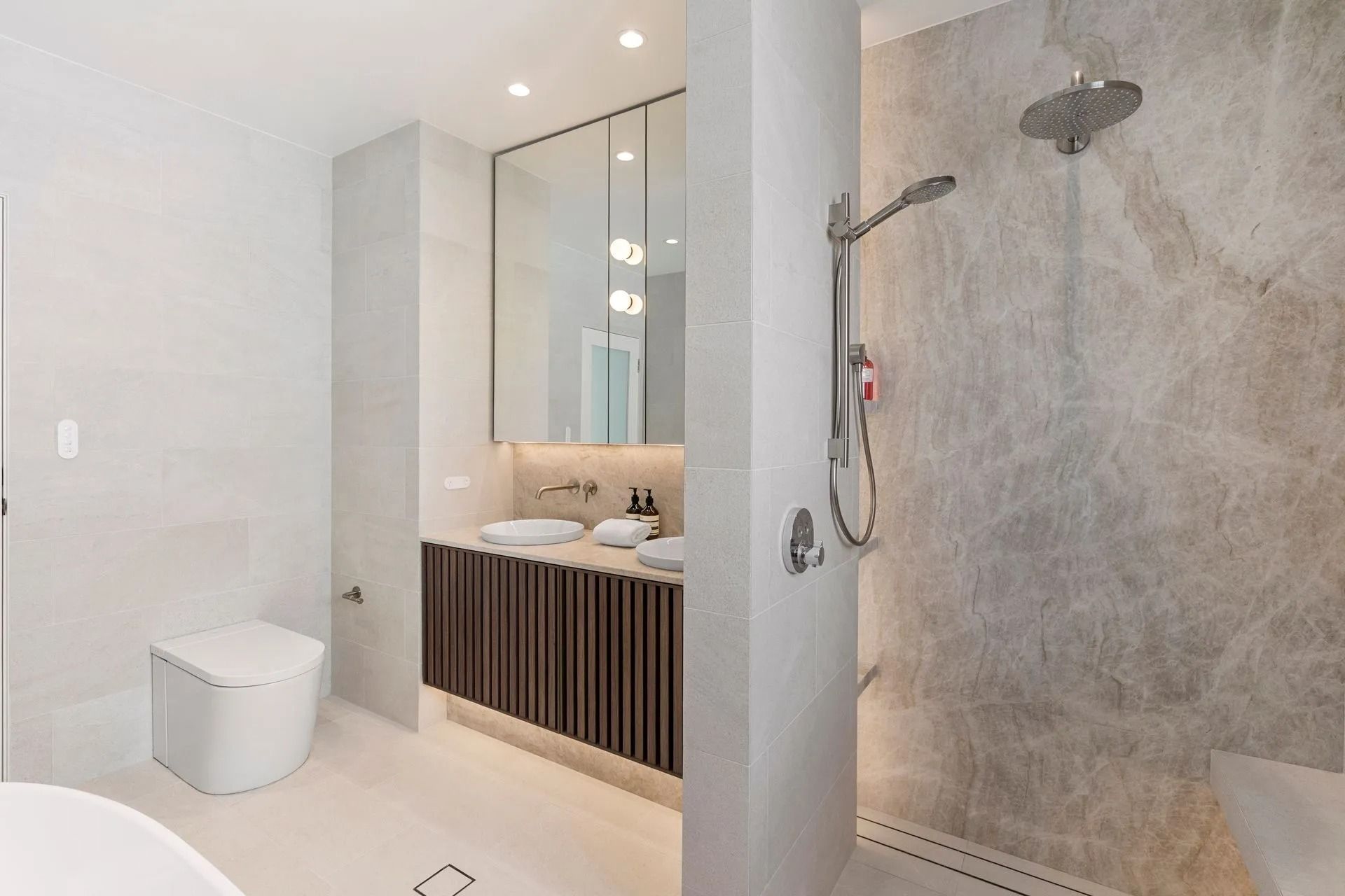 Modern Marble Bathroom in Sydney