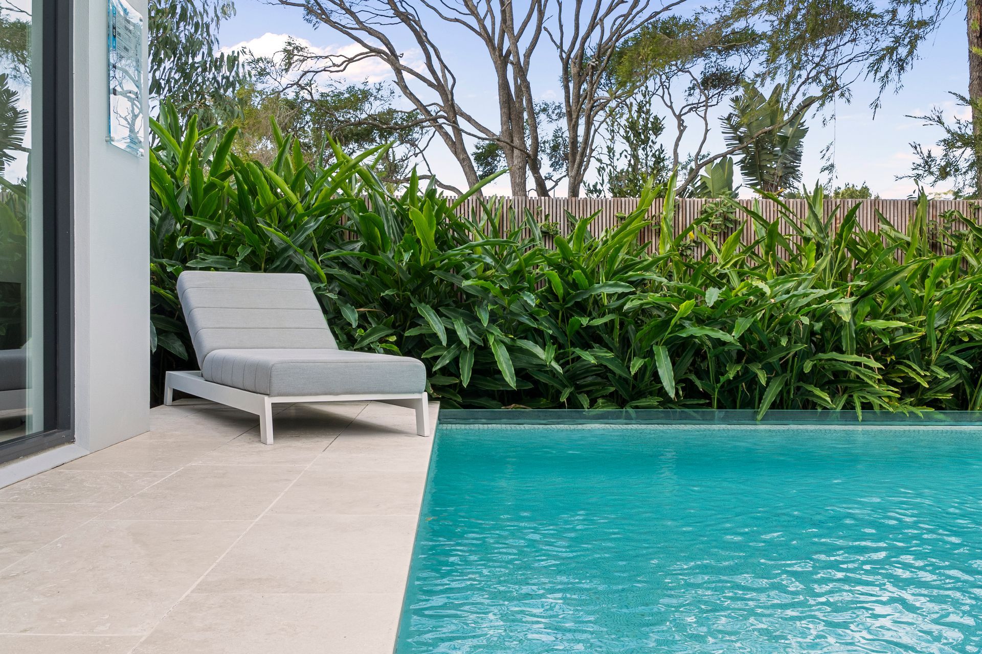 Poolside Lounge Chair Next to a Pool — ATH Projects in Yowie Bay, NSW