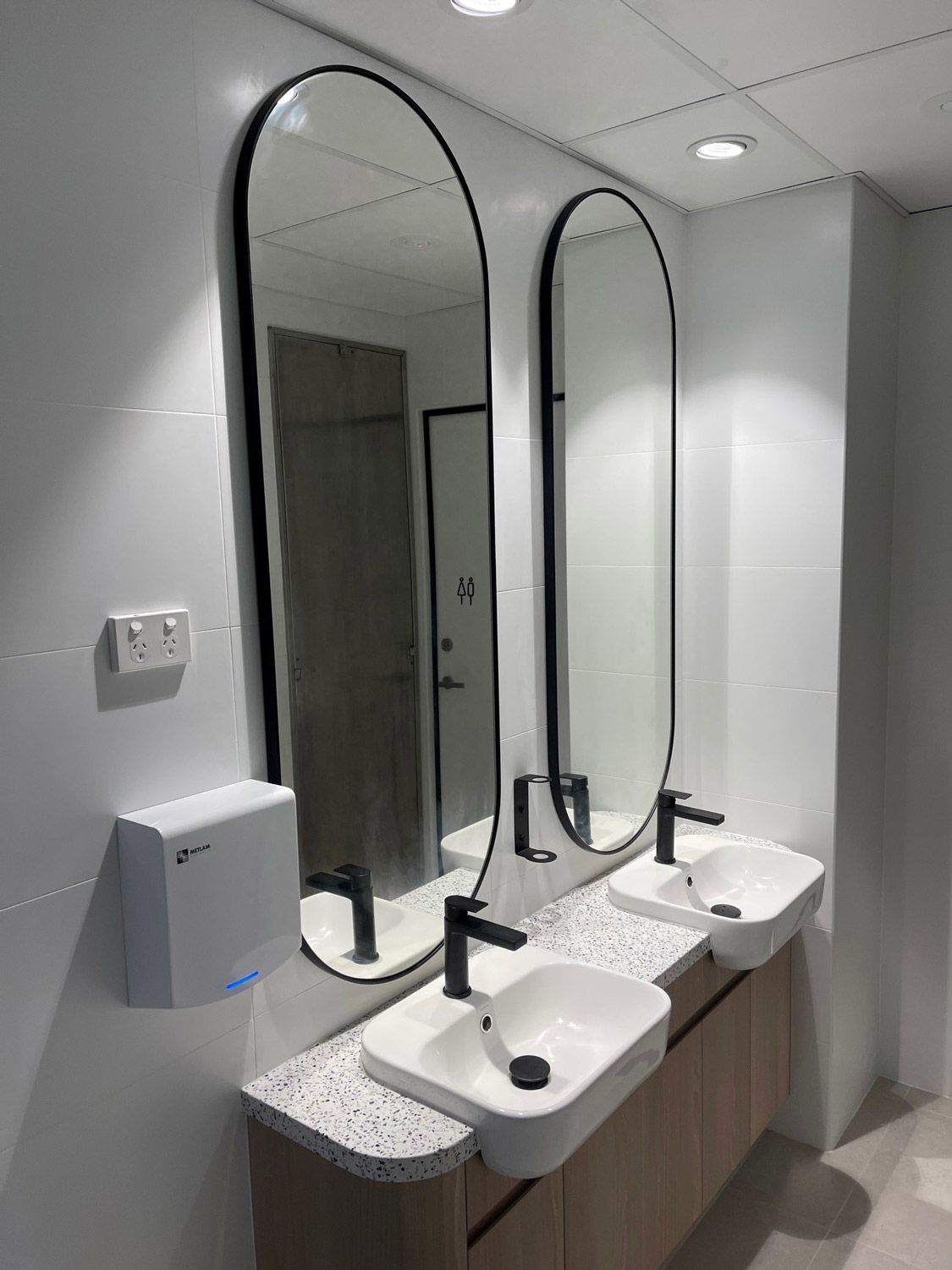Two Big Mirrors After A Bathroom Renovation In Sydney