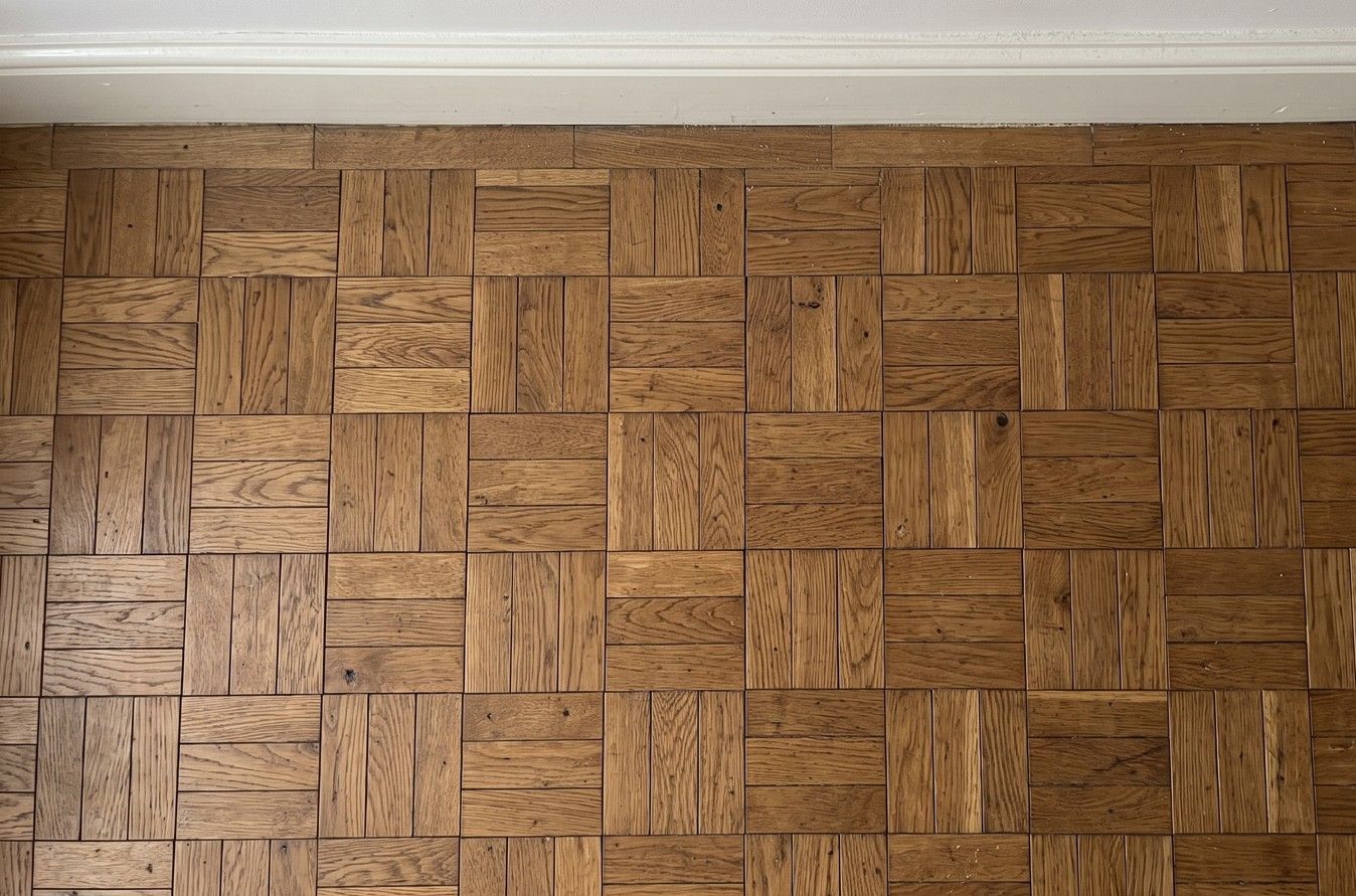 Basket weave parquet flooring pattern fitted in a Nottingham home