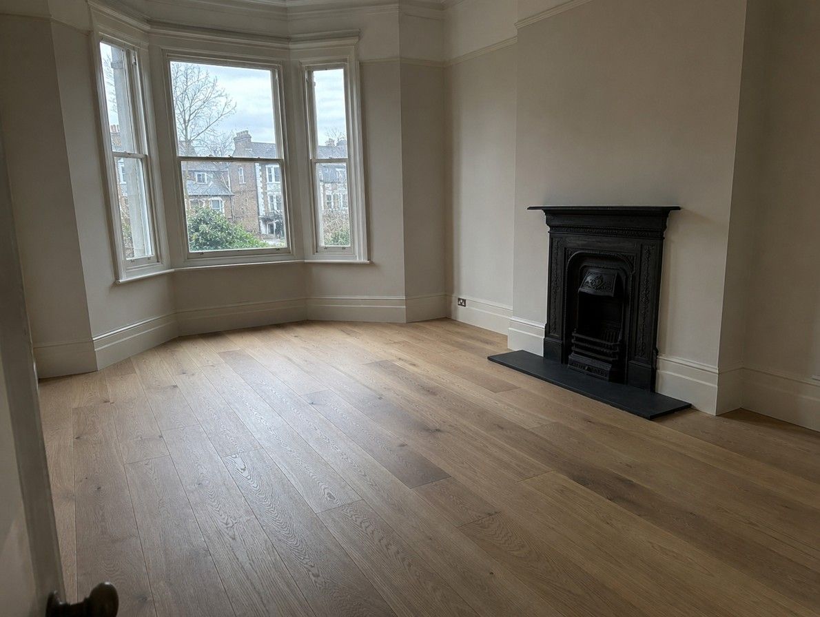 Engineered oak wood flooring fitted in a West Bridgford period property
