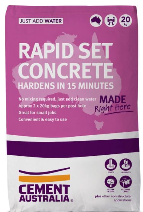 Rapid Set Concrete Bags — Manning Valley Landscapes in Wingham, NSW
