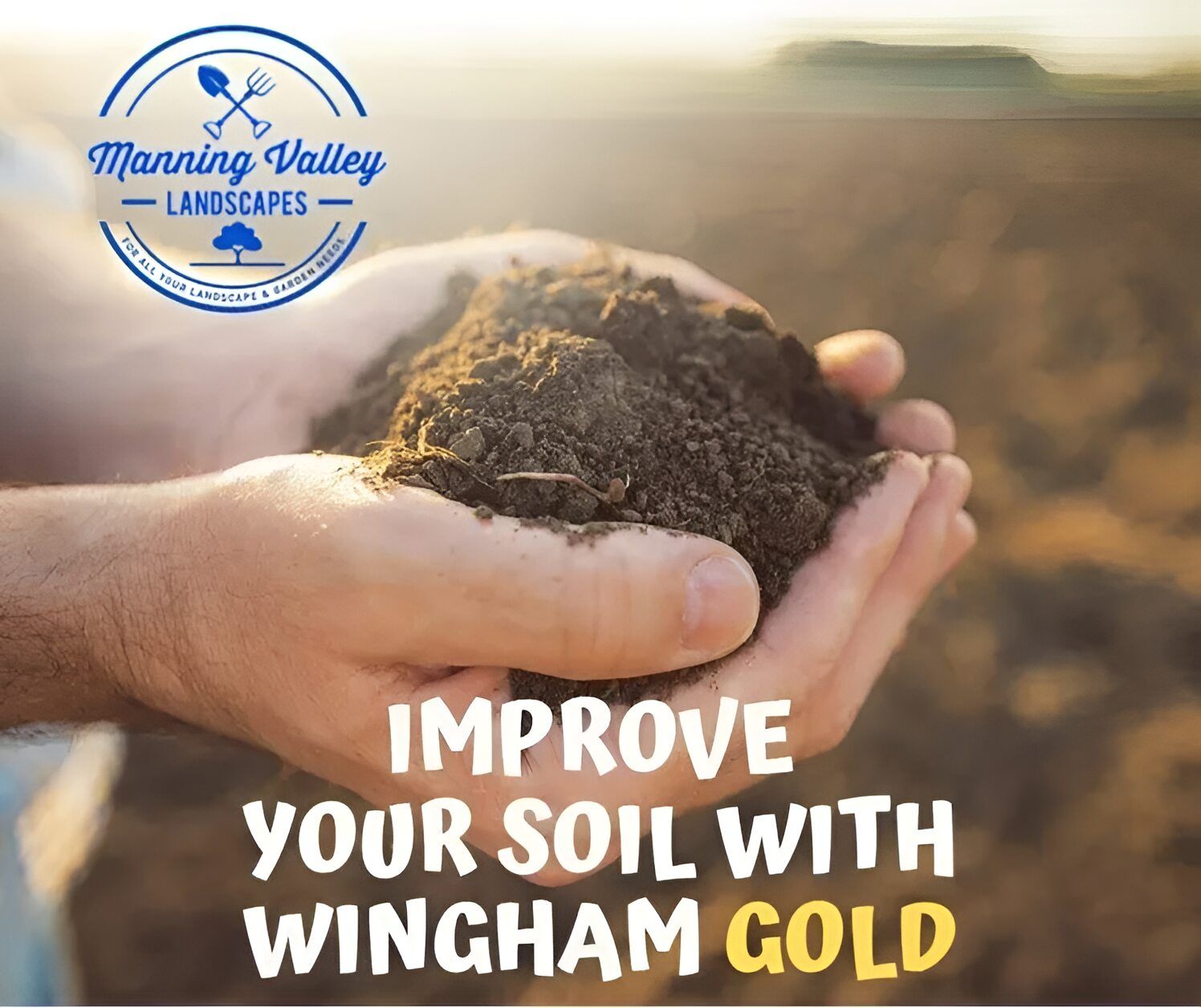 A Person is Holding a Pile of Dirt in Their Hands — Manning Valley Landscapes in Wingham, NSW