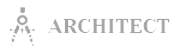 Architect logo with a compass design and the word ARCHITECT.