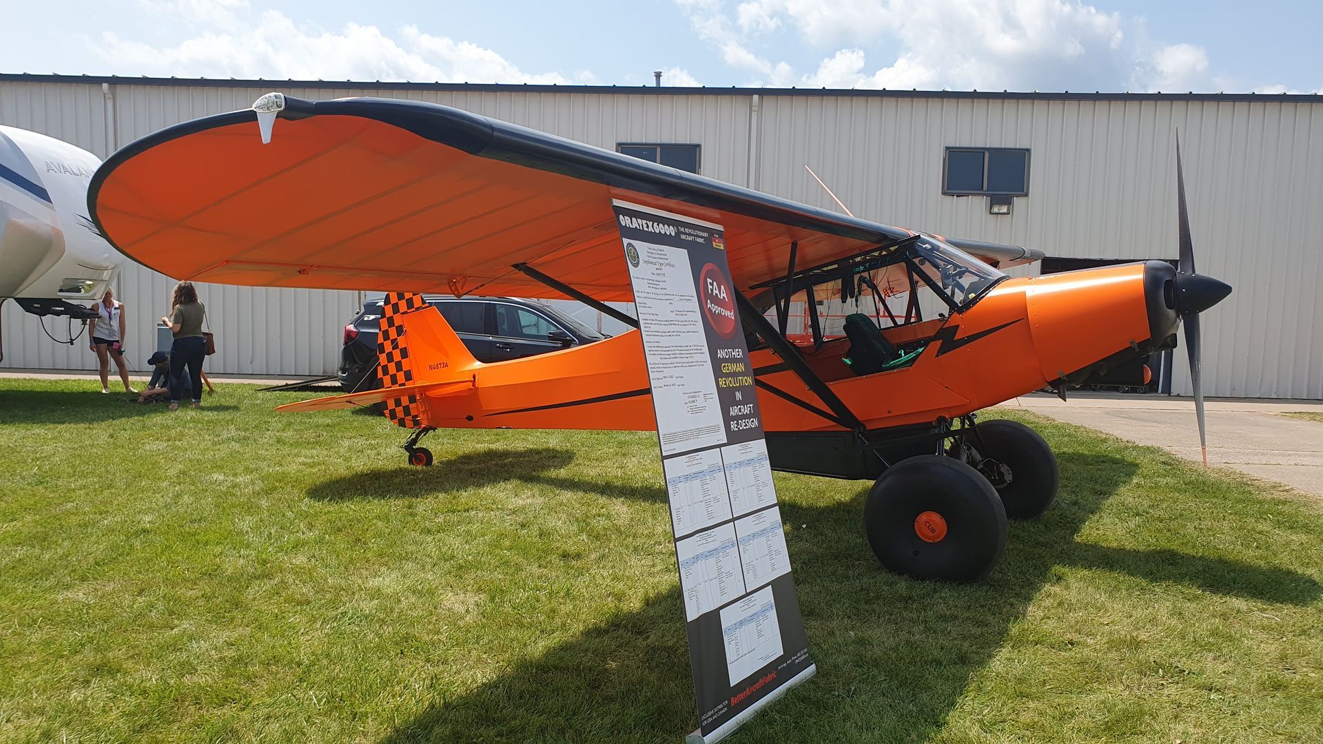 Carbon Cub covered in Orange Oratex6000