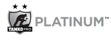 A black and white logo for tamko pro platinum.