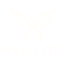 Phenix City Apartments logo - footer, go to homepage