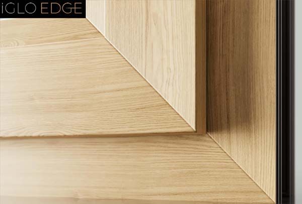 PVC DRUTEX effetto legno ROVERE, profilo IGLO EDGE