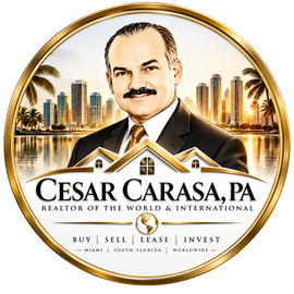 Cesar Carasa, PA - Realtor of the World & International Logo