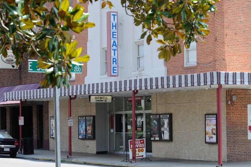 Theater building exterior with 