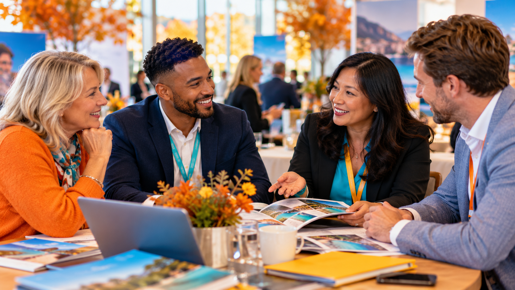 Travel homeworker developing a professional connection with a travel supplier
