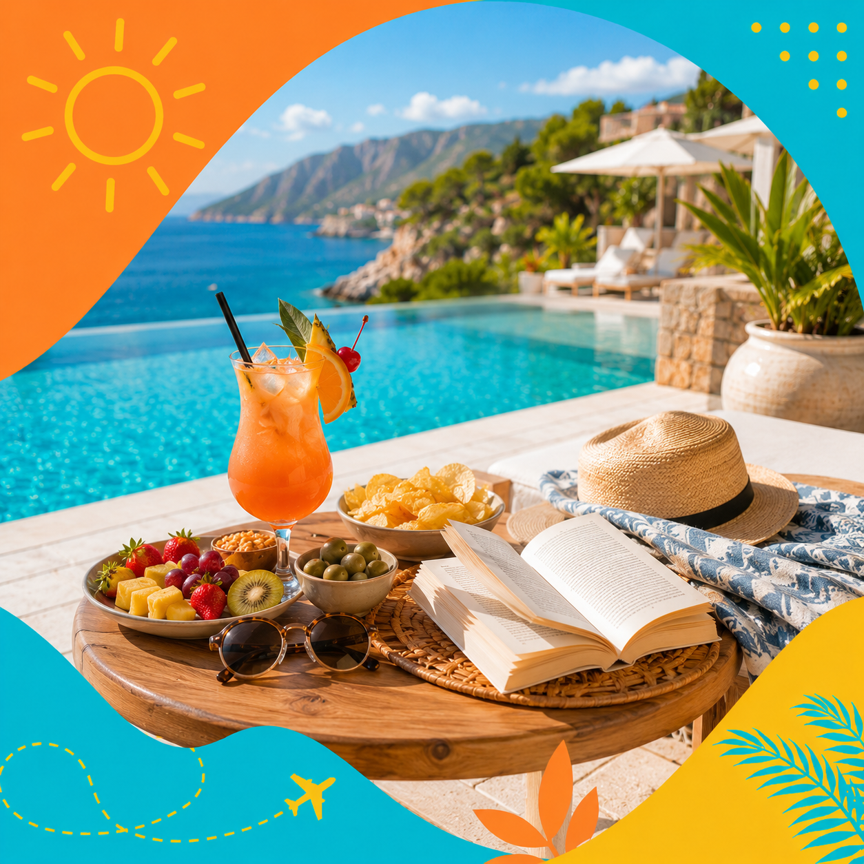 favourite travel snack, guilty-pleasure holiday read, or holiday cocktail