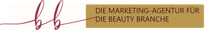 A logo for de marketing agentur fur die beauty branche