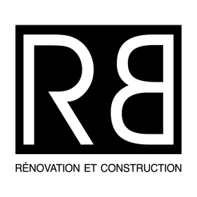 Un logo noir et blanc pour la rénovation et la construction.