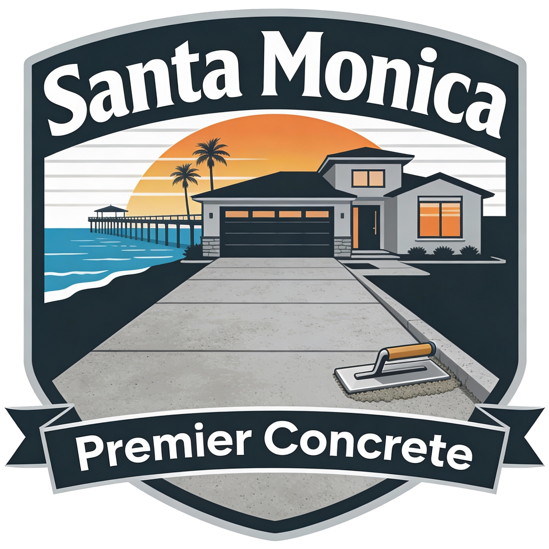 Santa Monica Premier Concrete Logo