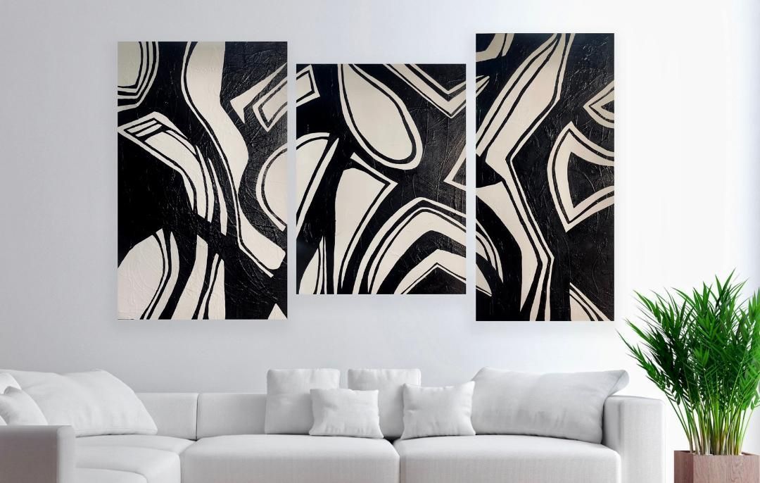 Imaginary Lines Mid-Century Modern Art