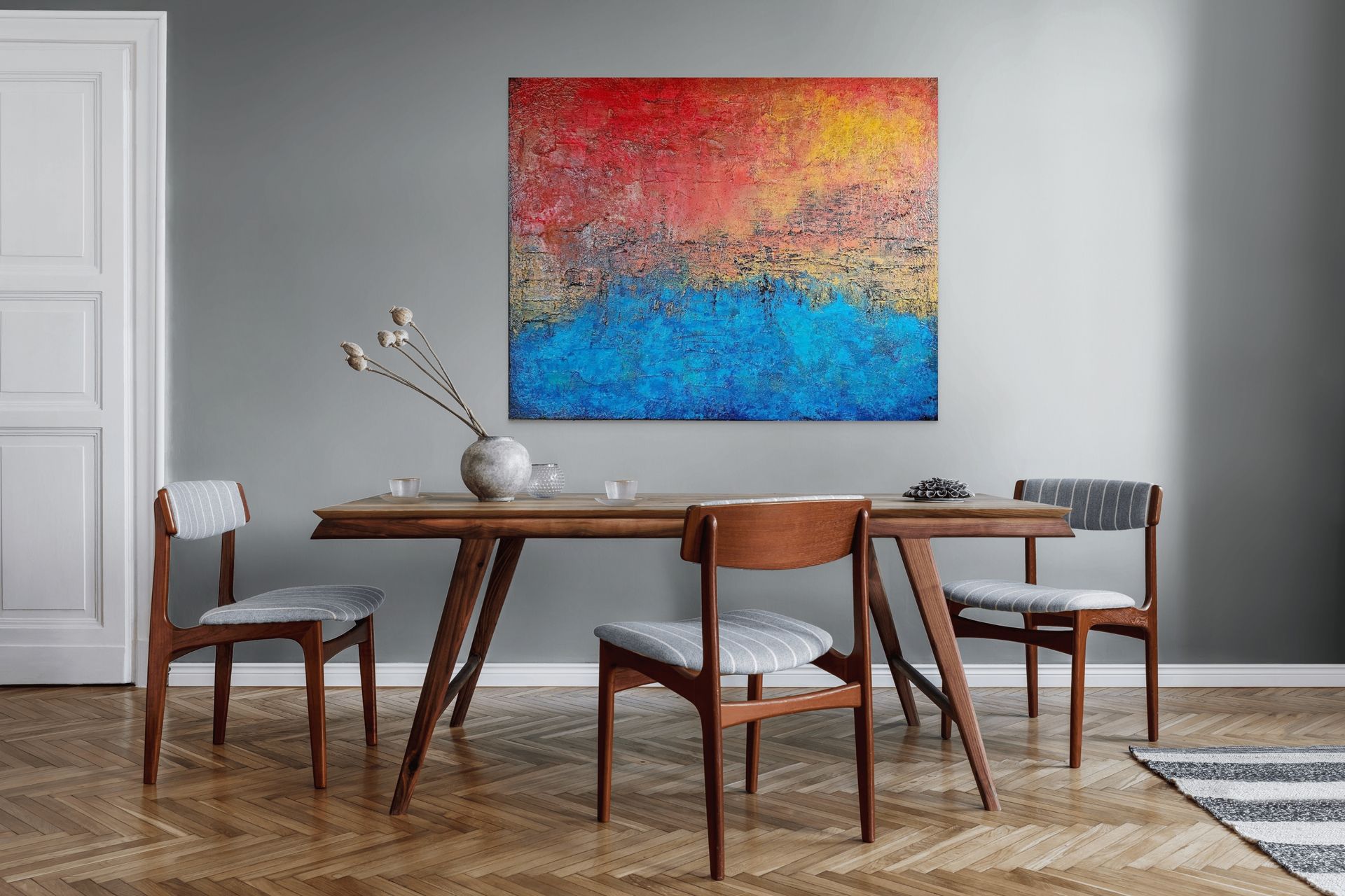 Portofino Sunset Abstract  SOLD