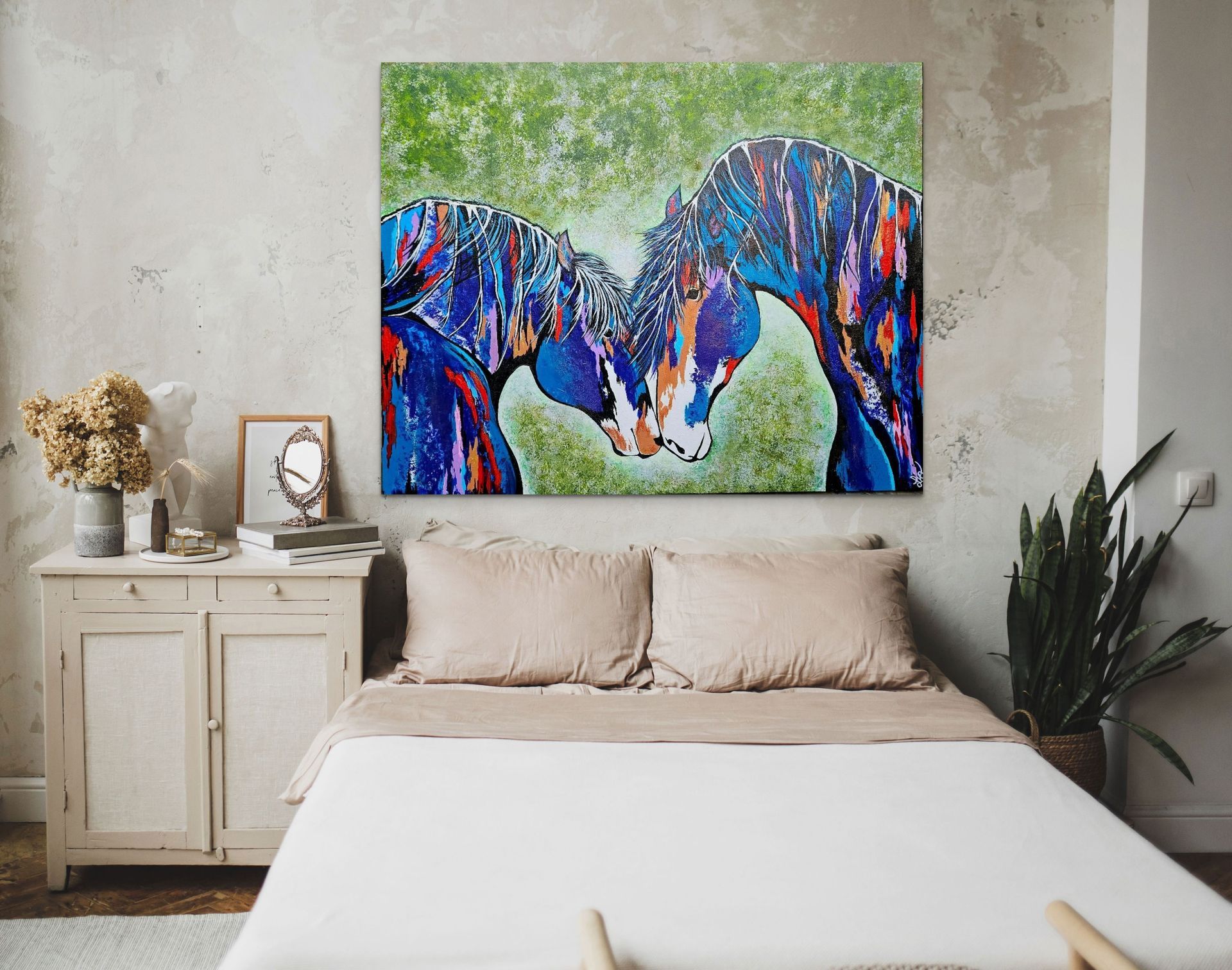 Reunited  Southwest abstract art  SOLD