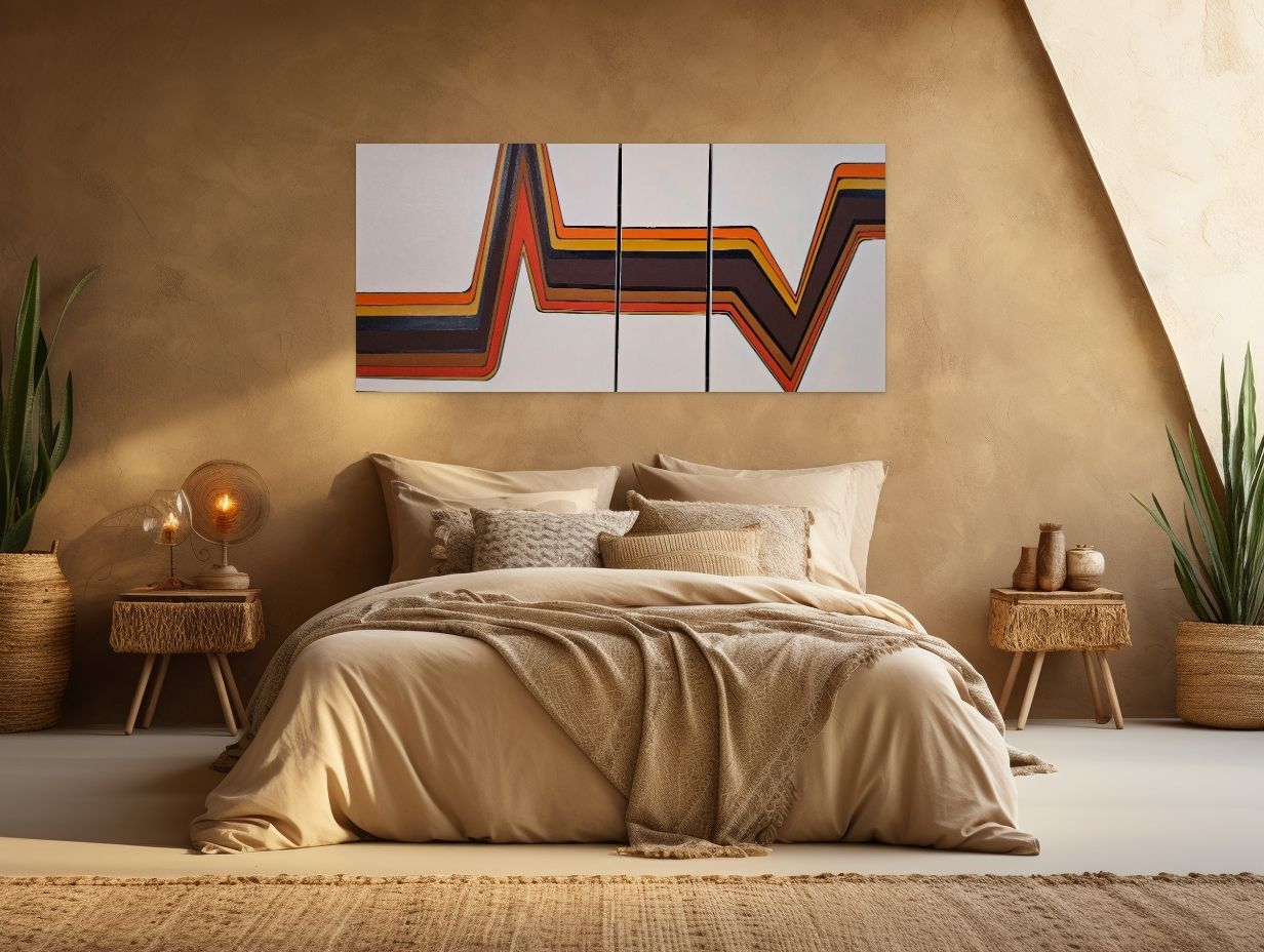 Rhythmic Lines Mid-Century Modern Art  SOLD