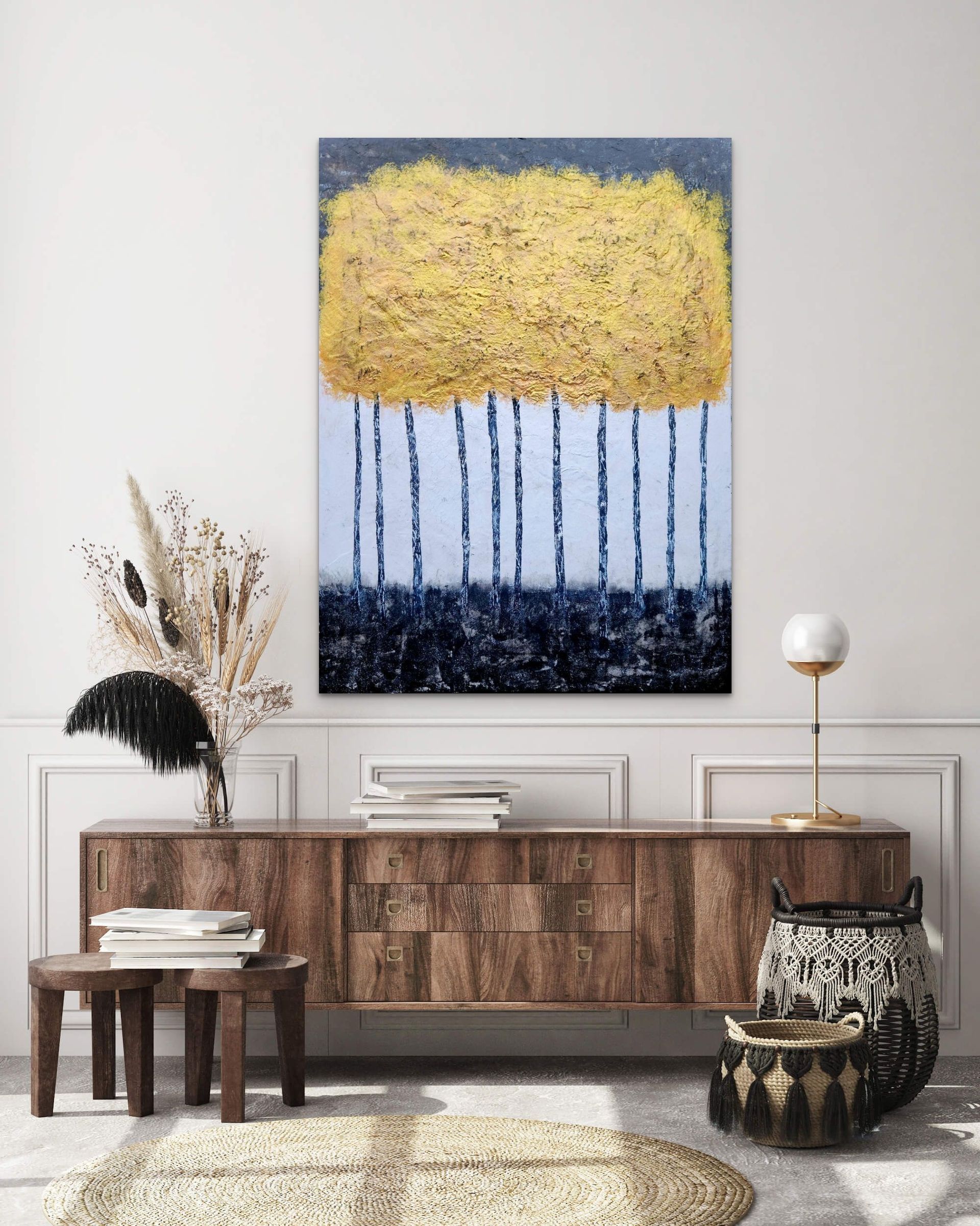 Shimmering Aspens  abstract art