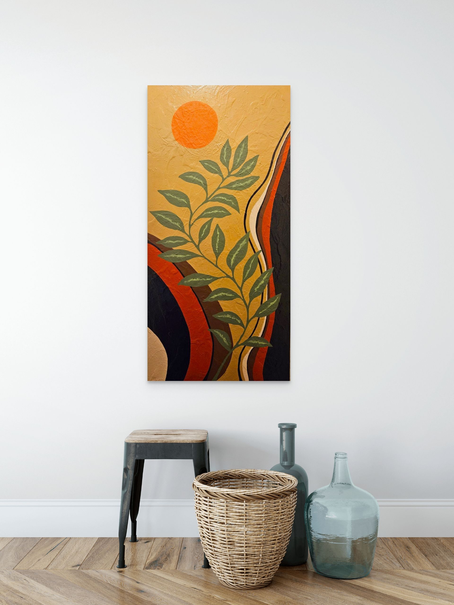 Flora Sunset Mid Century Modern
