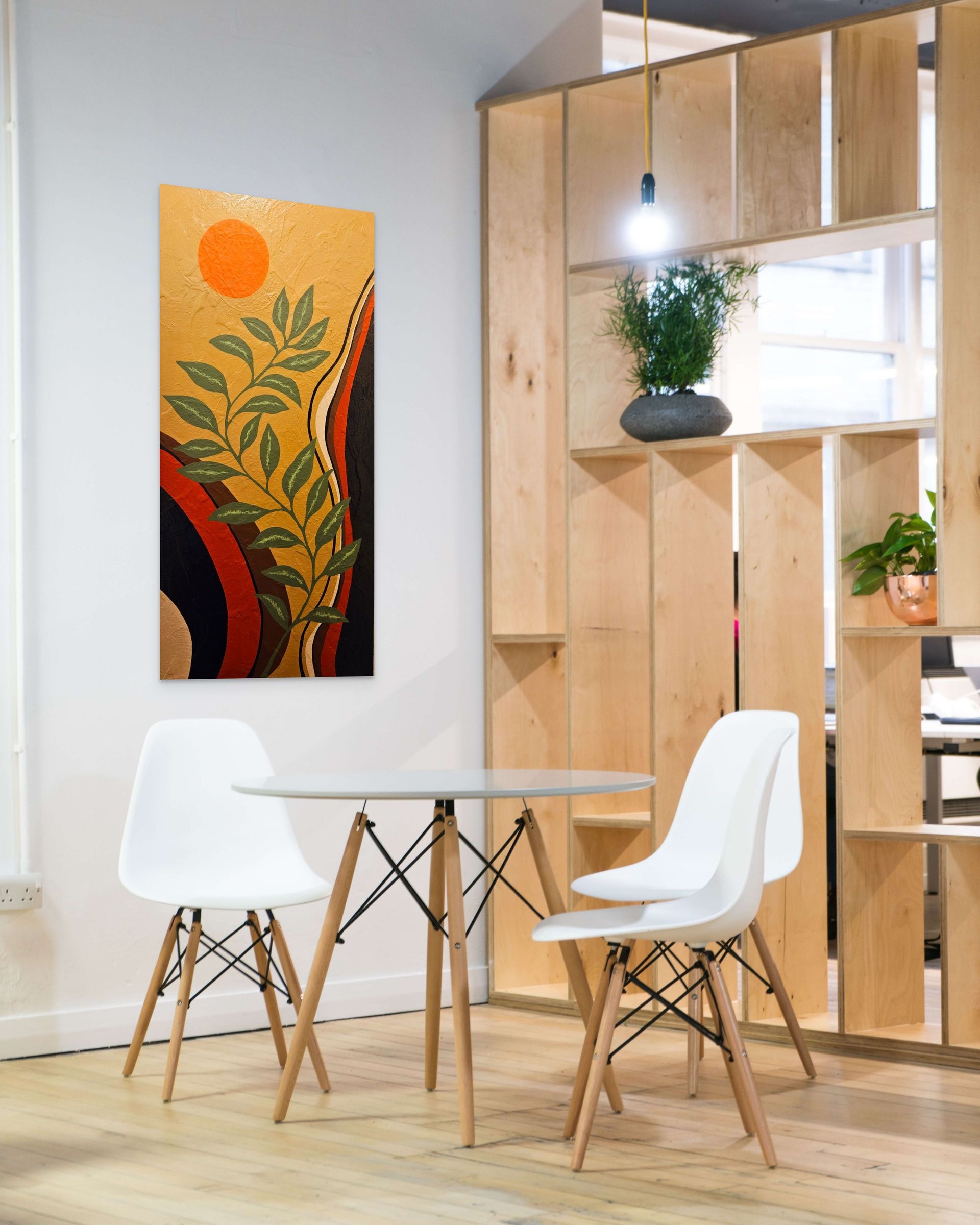 Flora Sunset Mid Century Modern
