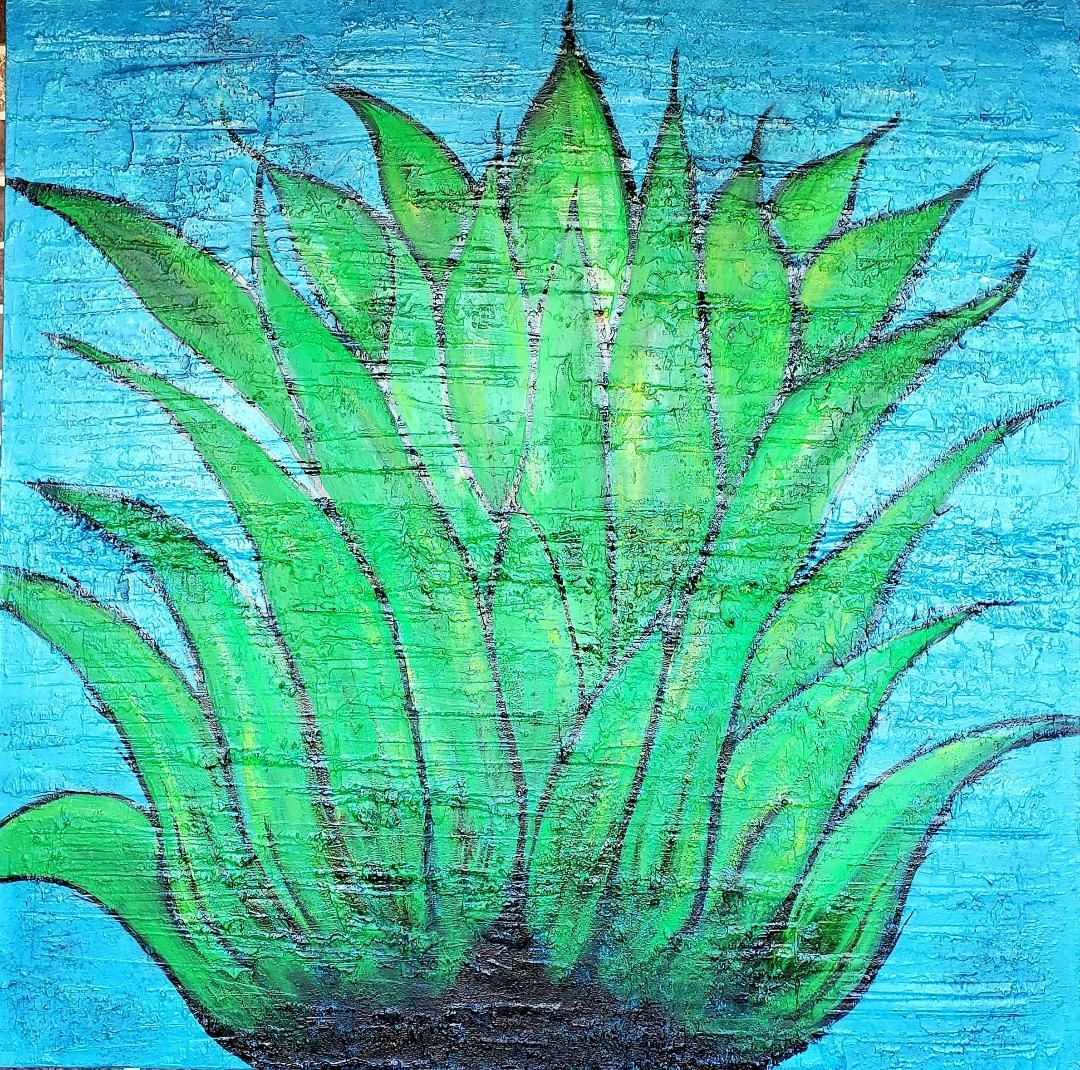 Grande Agave Southwestern Art SOLD