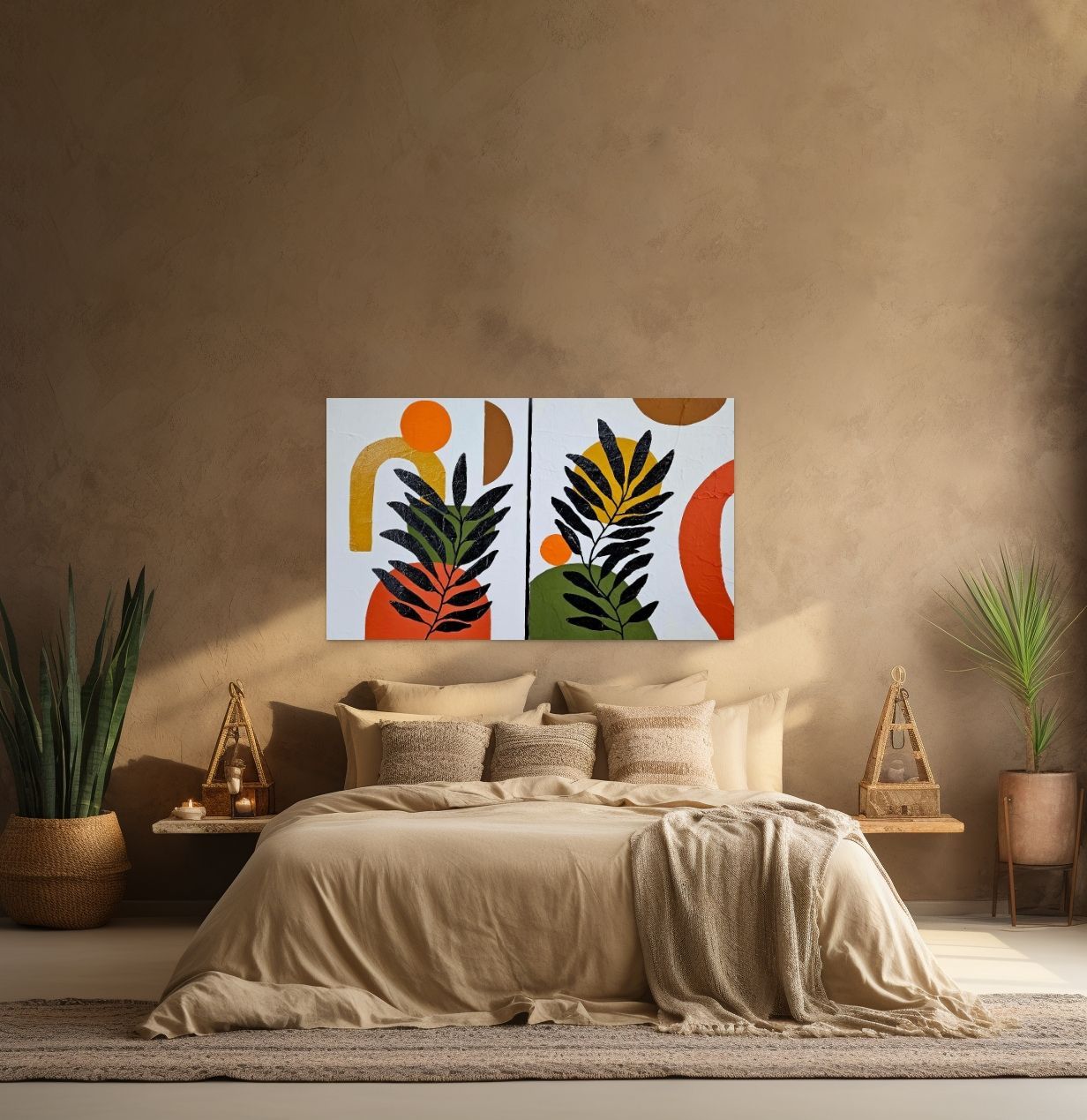 Mid Mod Flora  Retro Abstract SOLD
