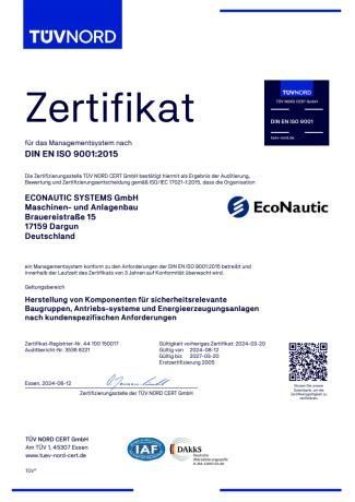 Zertifikat in Deutsch