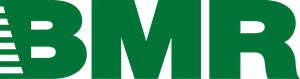 The bmr logo is green and white on a white background.