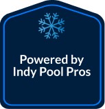 Blue graphic with snowflake, 