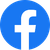Facebook logo: white “f” on a blue circle