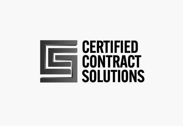 Logo for Certified Contract Solutions featuring a stylized 