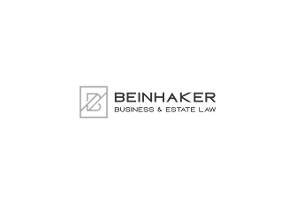Logo for Beinhaker Business & Estate Law with a square icon featuring stylized letters B and Z on a white background.