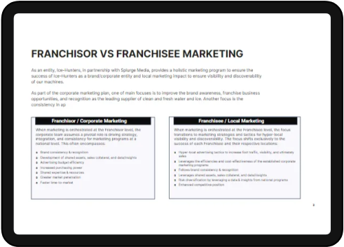 Presentation slide titled