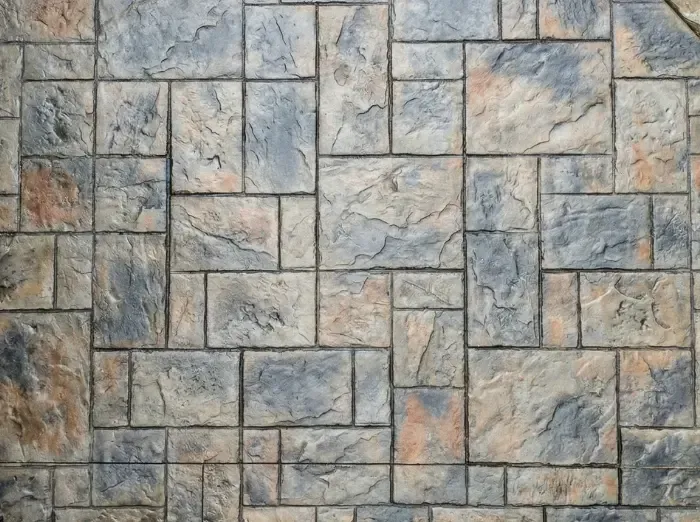 stamped patterned concrete