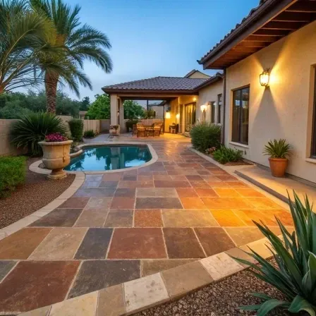Concrete staining color options Fort Worth
