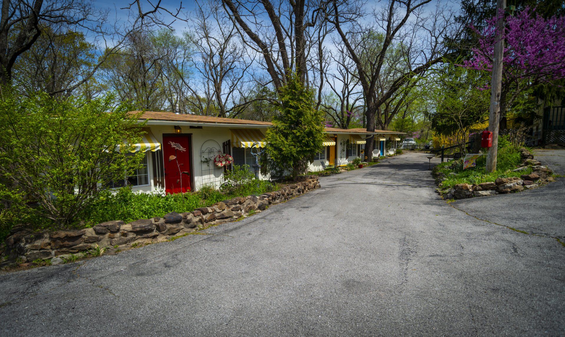 Exterior shot of cottages #1, 2 & 3