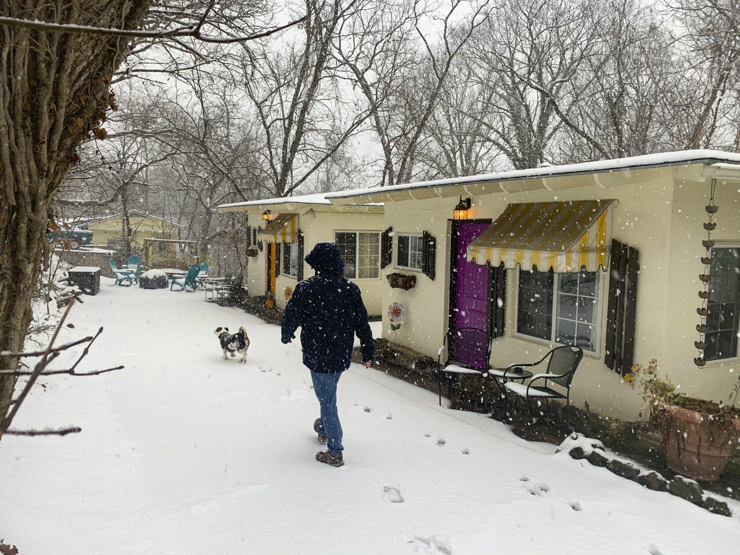 #6 & #7 Cottages in Winter Snow