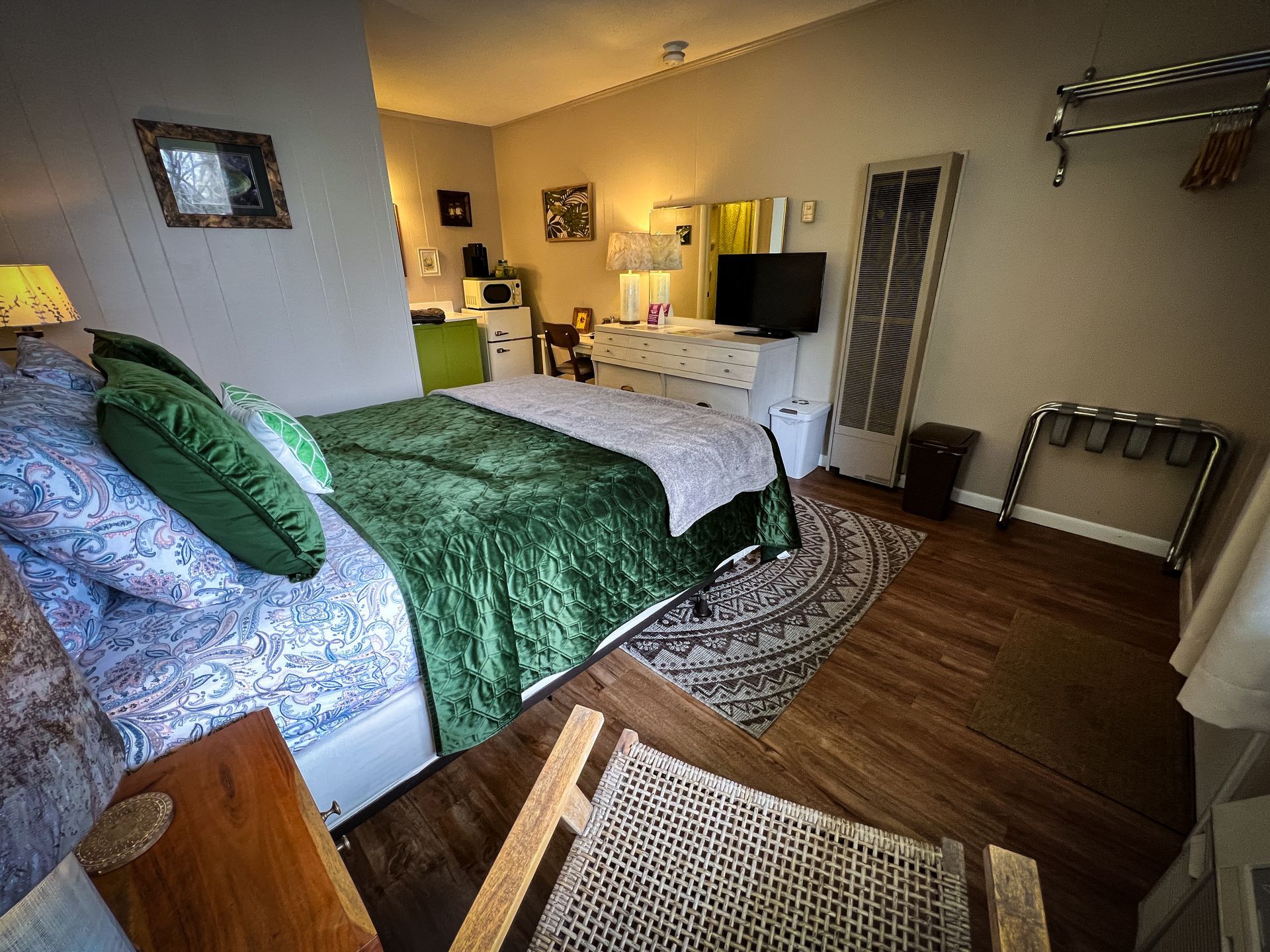 Interior of #10 Single Guest Room – The Jungle Room